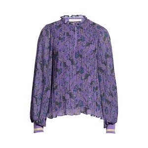 Ramy Brook Long Sleeve Printed Nadine Top in Bright Jasmine Combo